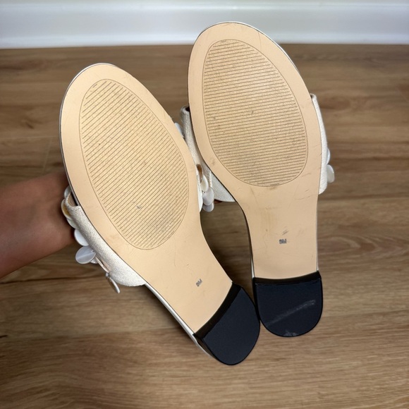 Talbots KERI SHELL EMBELLISHED SLIDES Sandals Women’s Size 9M - Picture 3 of 9